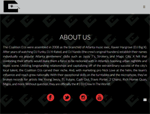 Tablet Screenshot of coalitiondjs.com